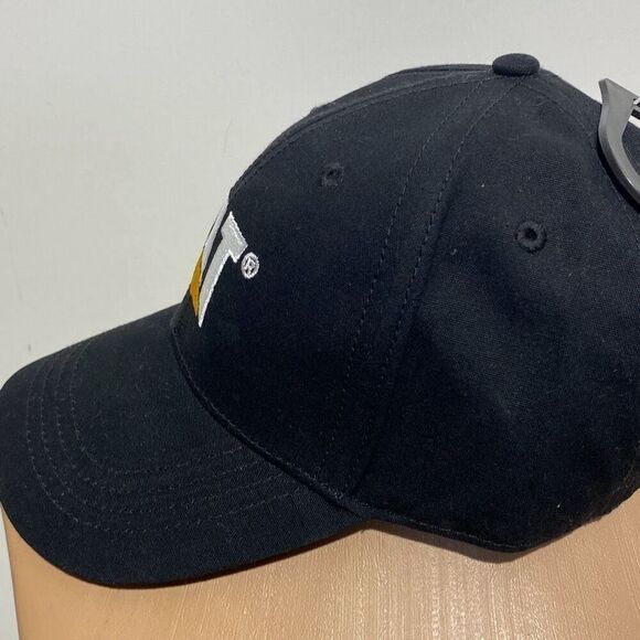 Caterpillar CAT Men's Black Curve Bill Embroidered Strapback Trademark Cap NWOT - Picture 6 of 10